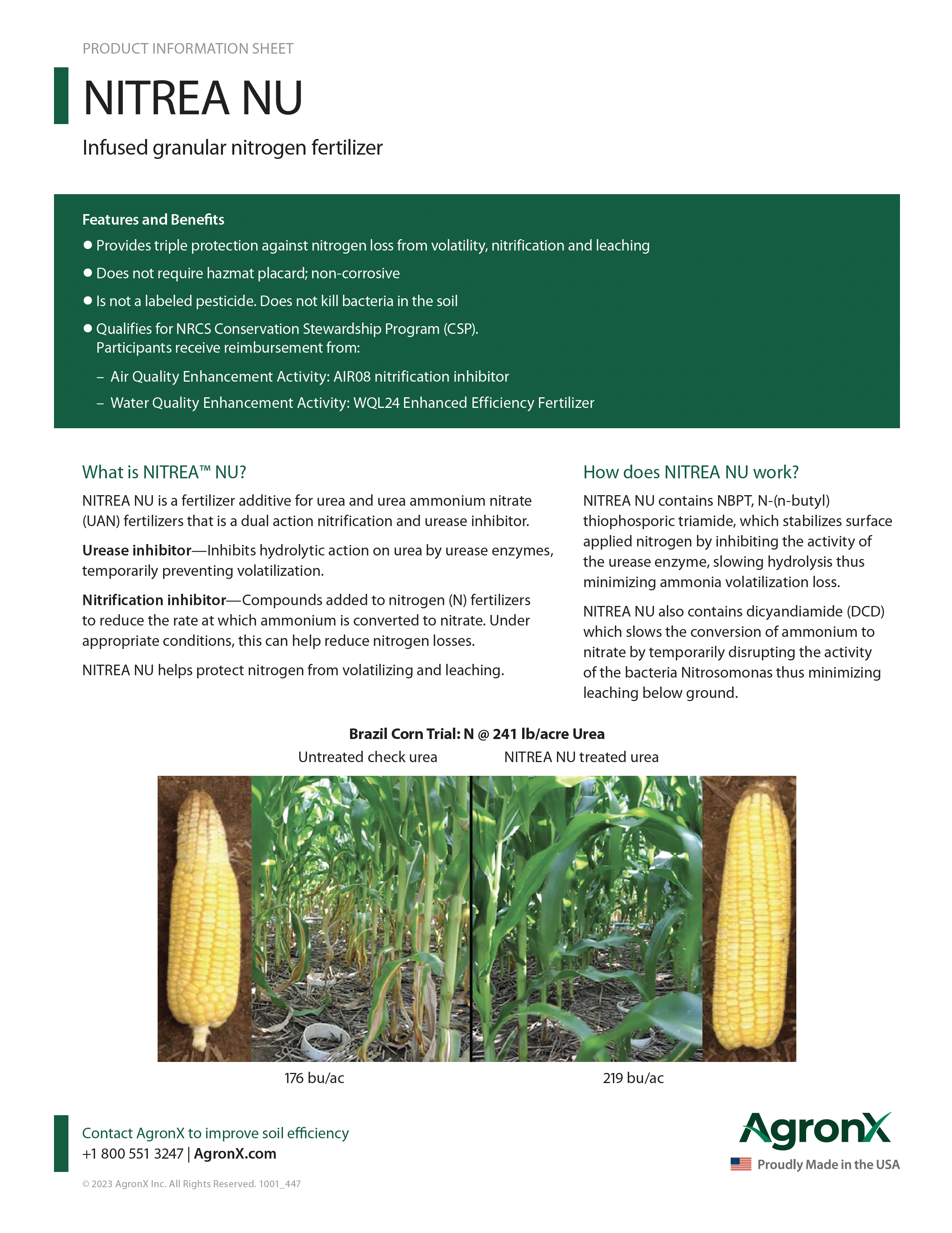 NITREA_NU-Product-Information-Sheet